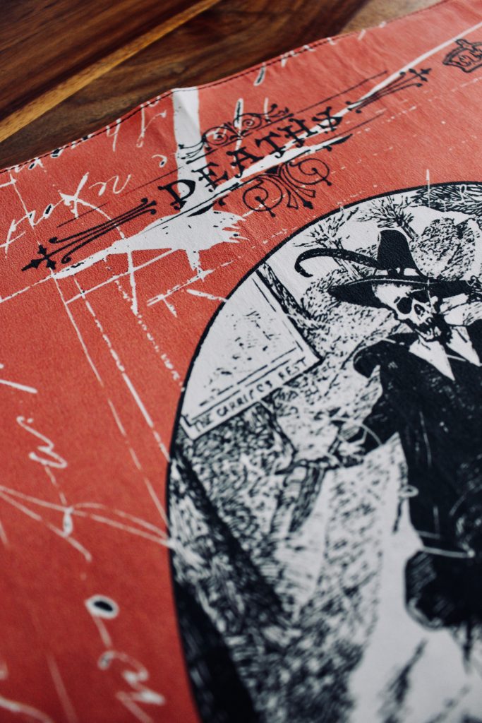Photograph of Deaths Silk Pocket Square